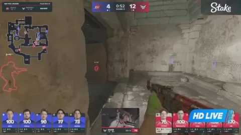 Poster siaran HEROIC VS MIBR/100 Thieves loser
