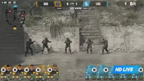 Poster siaran A-nata VS Hacha Esports