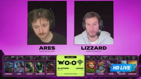 Poster siaran Team Legion VS TBD