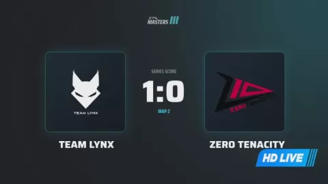 Poster siaran Team lynx VS Zero Tenacity