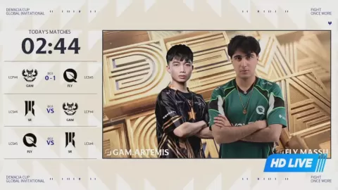 Poster siaran GAM Esports VS FlyQuest