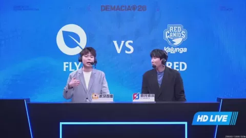 Poster siaran FlyQuest VS RED Canids