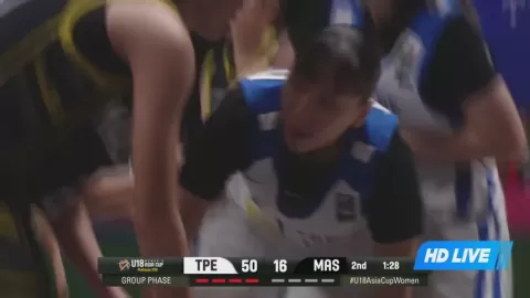 Poster siaran Chinese Taipei U18 Women VS Malaysia U18 Women