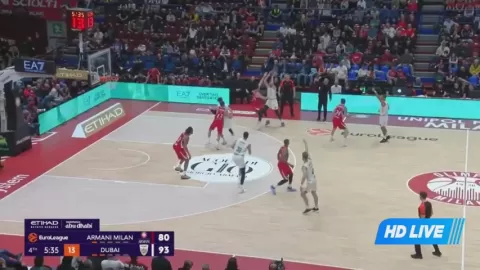 Poster siaran Olimpia Milano VS Dubai