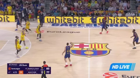 Poster siaran Barcelona VS Maccabi Tel Aviv