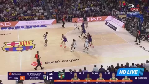 Poster siaran Barcelona VS Zalgiris Kaunas