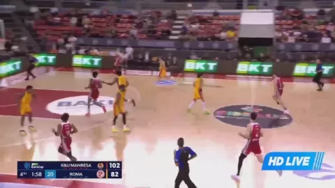 Poster siaran La Bruixa d'Or Manresa VS BC Roma SPQR
