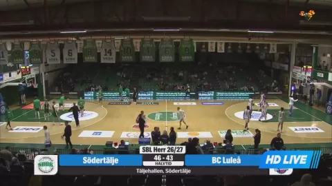 Poster siaran Sodertalje BBK VS BC Lulea