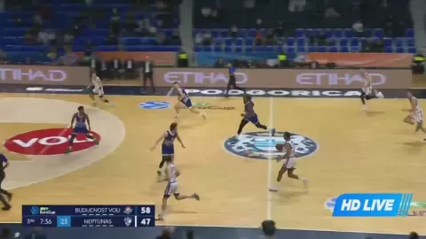 Poster siaran KK Buducnost VS Neptunas Klaipeda
