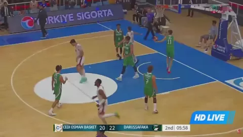 Poster siaran Cedi Osman Basketbol VS Darussafaka Basketball