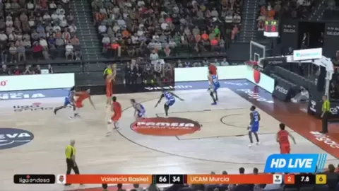 Poster siaran Valencia VS UCAM Murcia CB