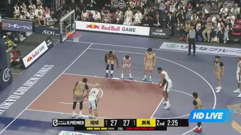 Poster siaran Ryukyu Golden Kings VS Gunma Crane Thunders