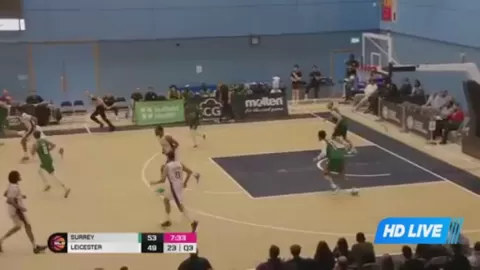 Poster siaran Surrey 89ers VS Leicester Riders