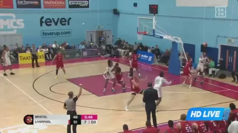 Poster siaran Bristol Academy Flyers VS Liverpool