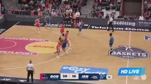 Poster siaran Telekom Baskets Bonn VS Jena
