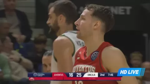 Poster siaran U.Juventus VS Unicaja Malaga