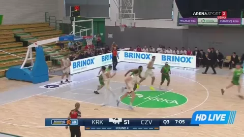 Poster siaran KK Krka VS Crvena Zvezda Belgrade