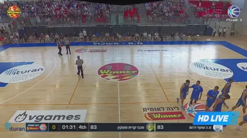 Poster siaran Otef Darom VS Maccabi Kiryat Motzkin