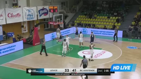Poster siaran ONYX Levice VS Telindus Oostende