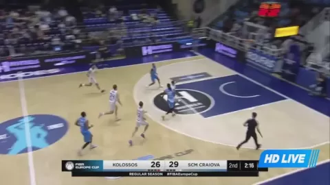 Poster siaran Kolossos Rhodes H Hotels Collection B.C. VS SCM Craiova