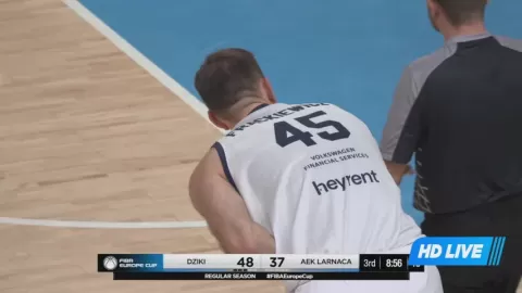 Poster siaran Dziki Warszawa VS AEK Larnaca