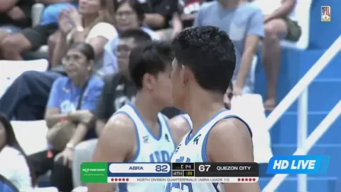 Poster siaran Quezon City Galeries Taipan VS Abra Weavers