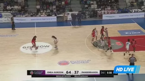Poster siaran KSSSE AZS-PWSZ Gorzow Women VS Panseraikos Women