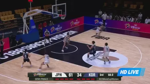 Poster siaran Japan U18 Women VS South Korea U18 Women