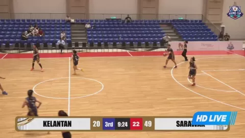 Poster siaran Kelantan Women VS Sarawak Women