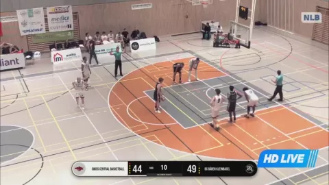 Poster siaran Swiss Central Basket VS BC Bären Kleinbasel