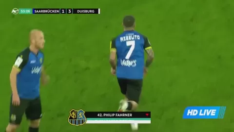 Poster siaran 1. FC Saarbrücken VS MSV Duisburg