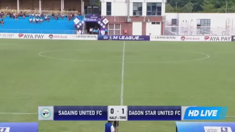 Poster siaran Sagaing United VS Dagon Star United