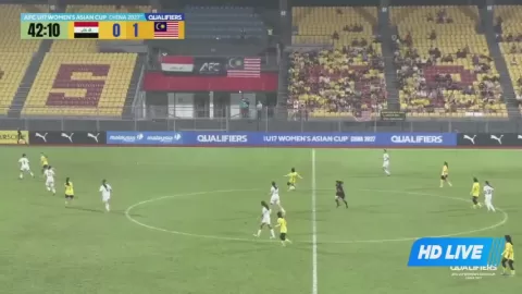 Poster siaran Malaysia U17 Women VS Iraqi Women U17