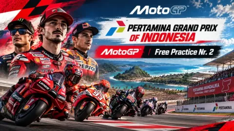 Poster siaran MotoGP : Free Practice Nr. 2