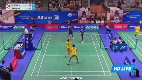 Poster siaran R.Kusharjanto/M.Oktavianti VS MA X X / Qin H Z